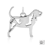 Bloodhound Necklace Jewelry in Sterling Silver