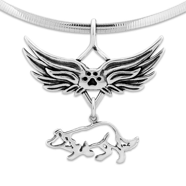 Border Collie Remembrance Necklace