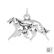 Borzoi Necklace Jewelry in Sterling Silver