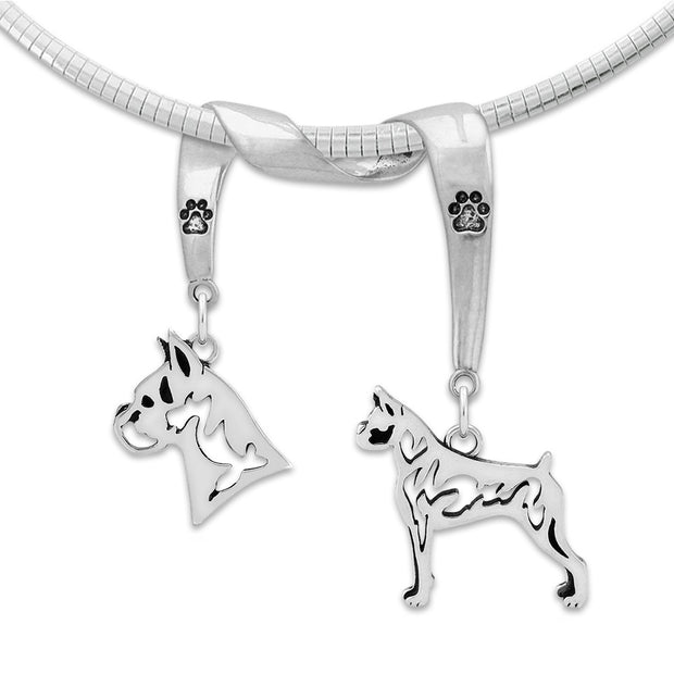 Boxer Luxury Necklace in Sterling Silver