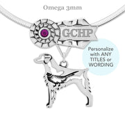 Custom Brittany Rosette Necklace, GCH Jewelry