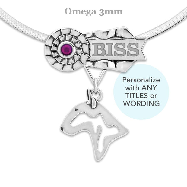 Personalized Best In Show Bull Terrier Necklace, UWPCHX Jewelry