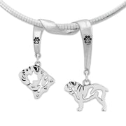 Bulldog Luxury Necklace in Sterling Silver