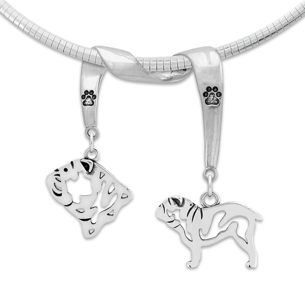 Bulldog Luxury Necklace in Sterling Silver