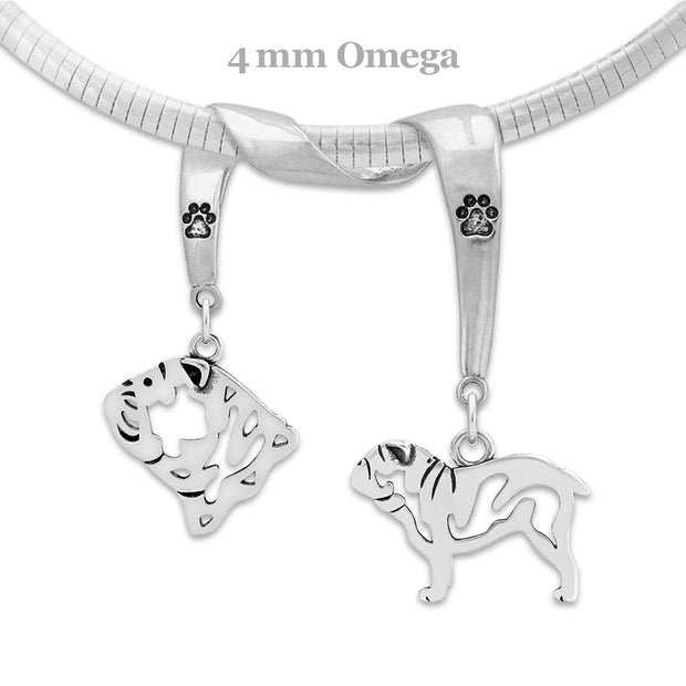 Bulldog Luxury Necklace in Sterling Silver