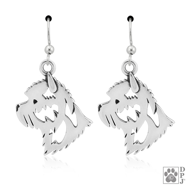 Sterling Silver Cairn Terrier Earrings
