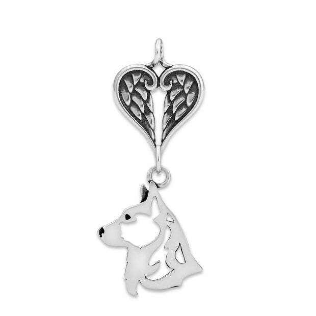 Personalized Cardigan Welsh Corgi Angel Necklace