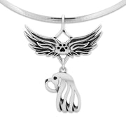 Cavalier King Charles Spaniel Angel Wing Necklace