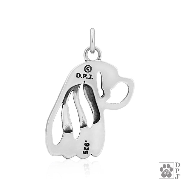 Cavalier King Charles Spaniel Pendant Necklace in Sterling Silver