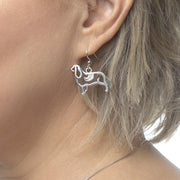 Sterling Silver Cavalier King Charles Spaniel Earrings