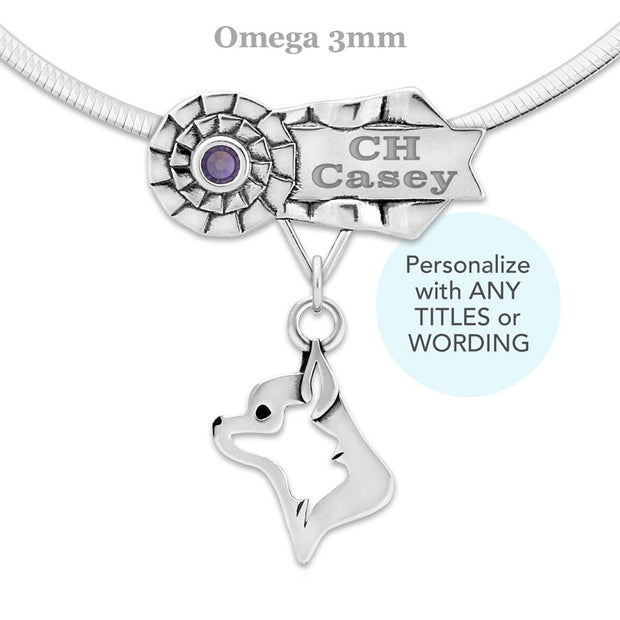Personalized Best In Show Chihuahua Necklace, RACH Jewelry