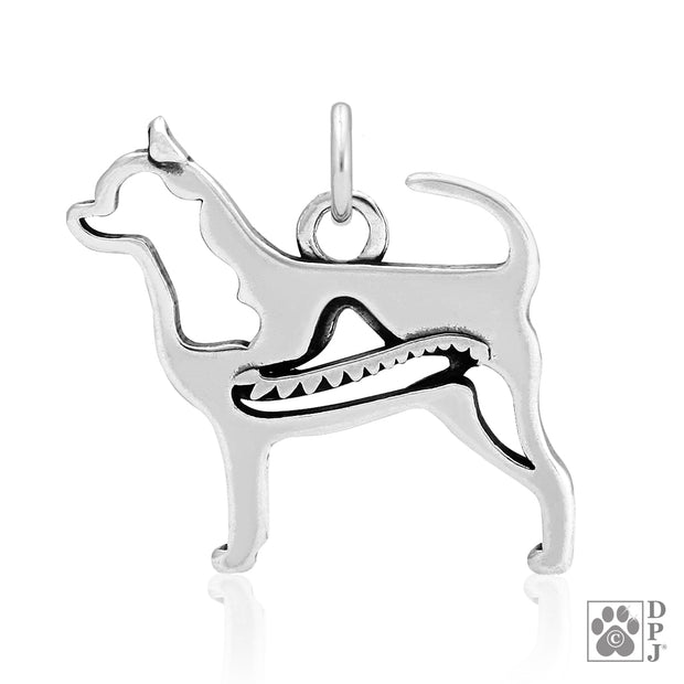 Chihuahua Necklace Jewelry in Sterling Silver, Smooth