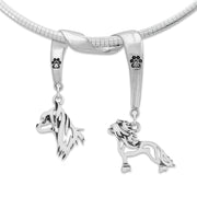 Chinese Crested Luxury Necklace in Sterling Silver
