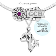 Personalized Best In Show Chinese Crested Necklace, GCH Jewelry