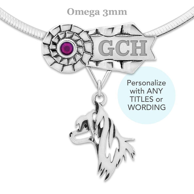 Personalized Best In Show Chinese Crested Necklace, GCH Jewelry
