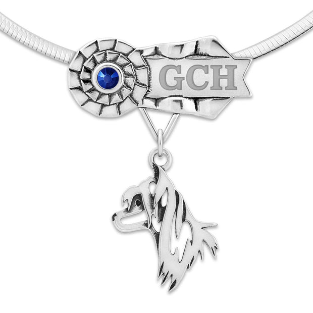 Personalized Best In Show Chinese Crested Necklace, GCH Jewelry
