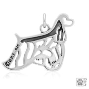 Cocker Spaniel Necklace Jewelry in Sterling Silver