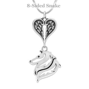 Personalized Collie Angel Necklace