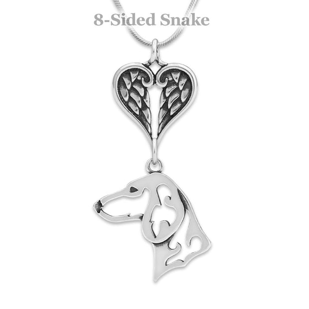 Personalized Dachshund Angel Necklace