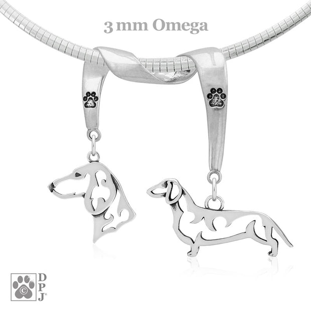 Sterling Silver Smooth Coat Dachshund Necklace & Gifts