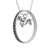Popular Dachshund Necklace in Sterling Silver