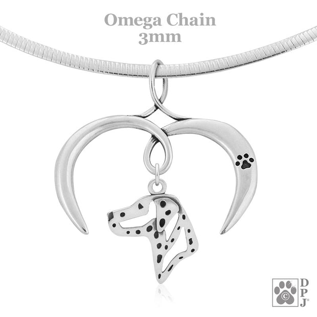 I Love My Dalmatian Necklace Jewelry