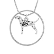 Dalmatian Necklace w/Paw Print Enhancer, Body