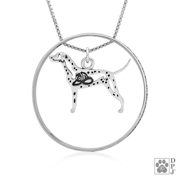 Dalmatian Necklace w/Paw Print Enhancer, Body