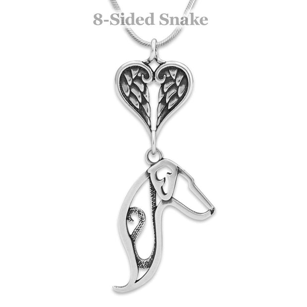 Doberman Pinscher Angel Necklace