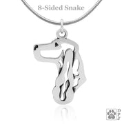 English Cocker Spaniel Pendant Necklace in Sterling Silver