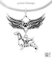 English Springer Spaniel Memorial Pendant, Pet Loss Jewelry