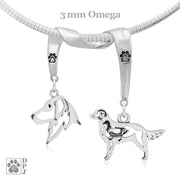 Sterling Silver Flat-Coated Retriever Necklace & Gifts