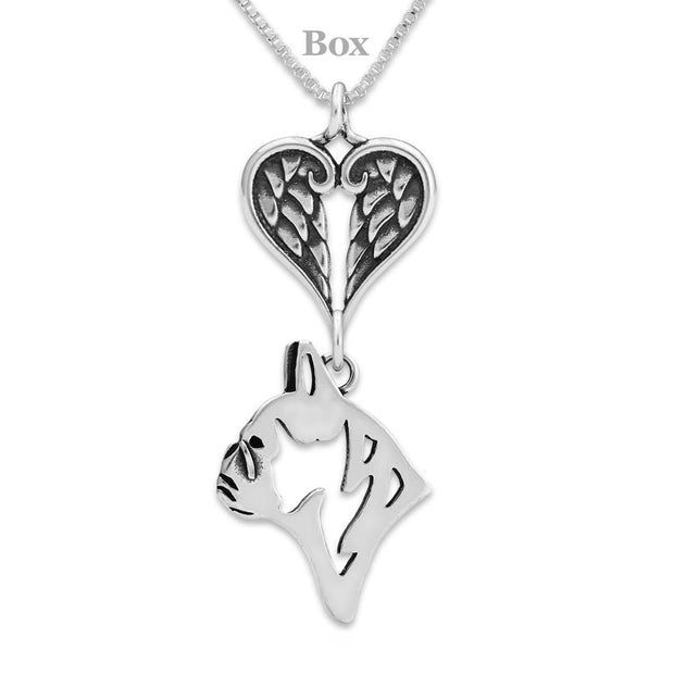 French Bulldog Angel Necklace, Personalized Sympathy Gifts