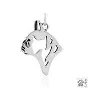 French Bulldog Pendant Necklace in Sterling Silver