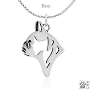 French Bulldog Pendant Necklace in Sterling Silver