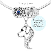 Personalized Best In Show Golden Retriever Necklace,  DEX Jewelry