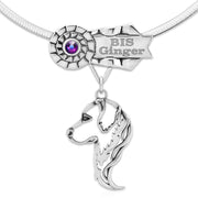 Personalized Best In Show Golden Retriever Necklace,  DEX Jewelry