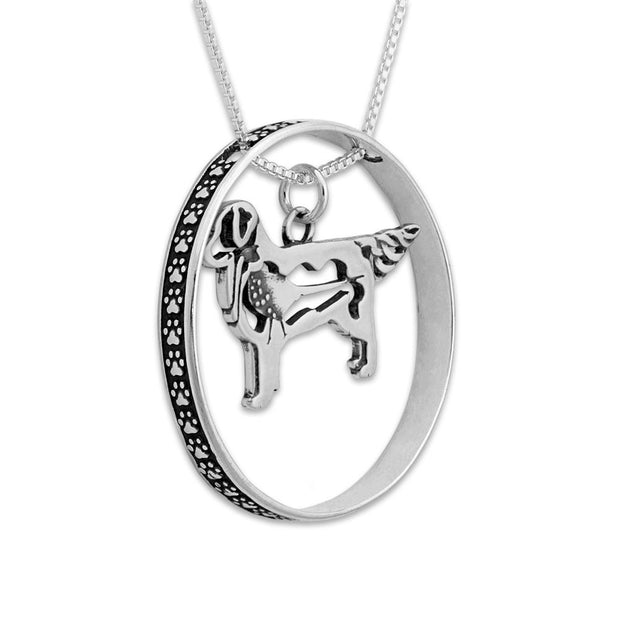 Golden Retriever Statement Necklace