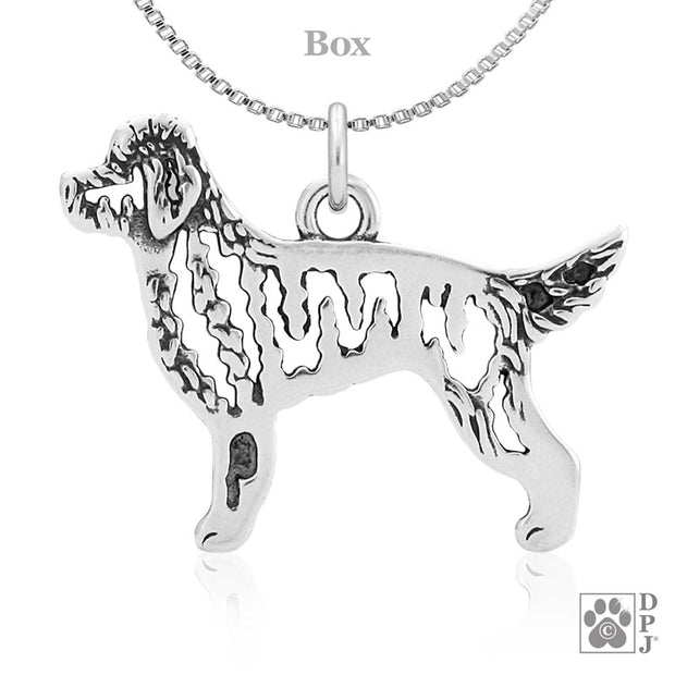 Goldendoodle Necklace Jewelry in Sterling Silver