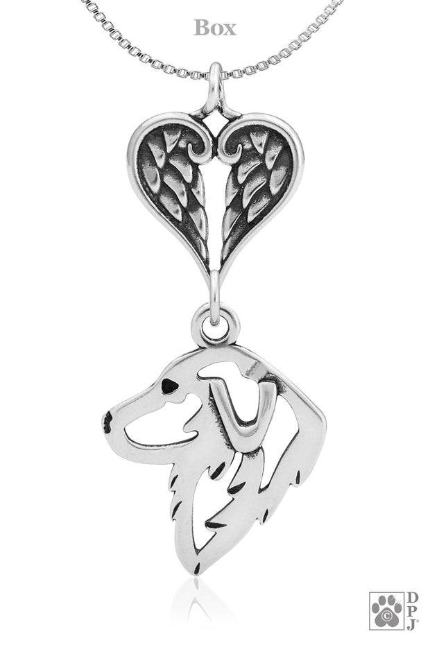 Great Pyrenees Angel Necklace, Sterling Silver Personalized Sympathy Gifts