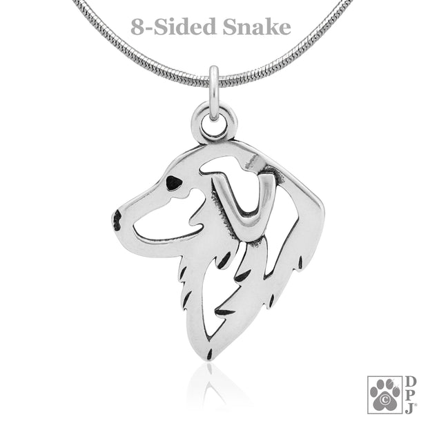 Great Pyrenees Pendant Necklace in Sterling Silver