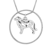 Great Pyrenees Necklace w/Paw Print Enhancer, Body