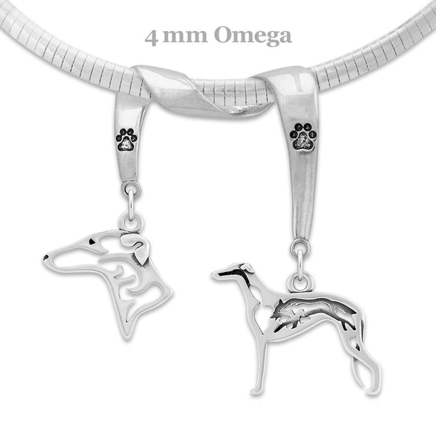 Greyhound Luxury Necklace in Sterling Silver