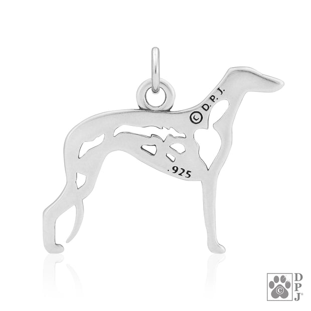 Greyhound Necklace Jewelry in Sterling Silver