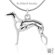 Greyhound Necklace Jewelry in Sterling Silver