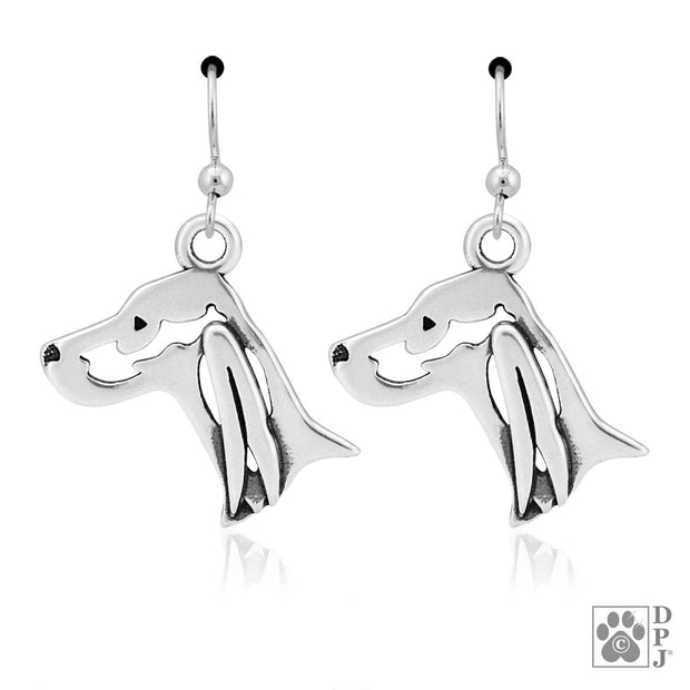 Sterling Silver Irish Setter Earrings