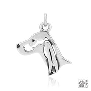 Irish Setter Pendant Necklace in Sterling Silver