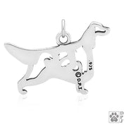 Irish Setter Necklace Jewelry in Sterling Silver