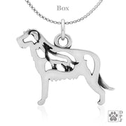 Irish Wolfhound Necklace Jewelry in Sterling Silver