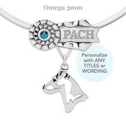 Personalized Best In Show Parson Russell Terrier Necklace, MACH Jewelry